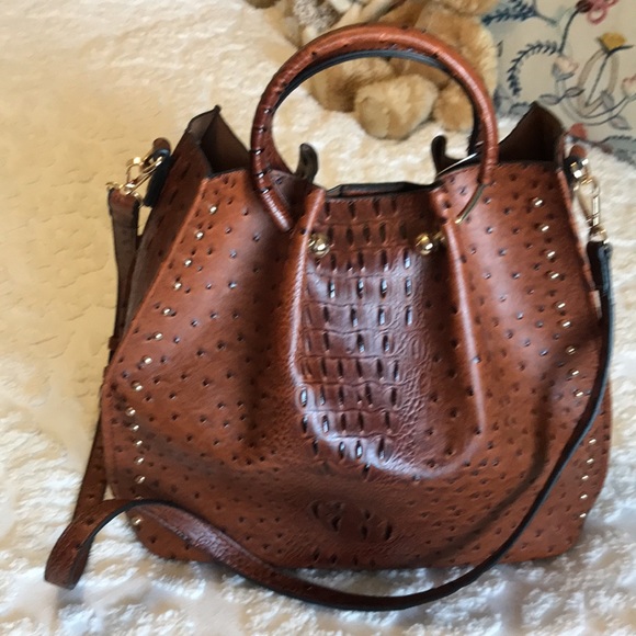 Le Miel leather handbag with strap with wallet. Two piece set. - Picture 2 of 9